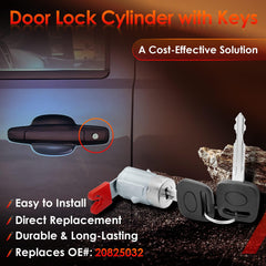 ATRACYPART lock cylinder with keys indicating ready installation