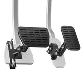 AUATRONNE front view of both pedal extenders showing universal design and reach benefit