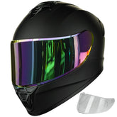 AUBOA AU-T801 front view showing full-face protection and DOT compliance benefit