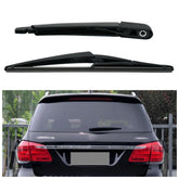 AUCERAMIC rear wiper front view showing full arm and blade, clear-fit benefit