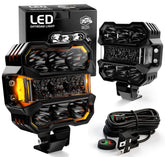 AUDEXEN front-facing pod light showing compact build and bright white beam benefit