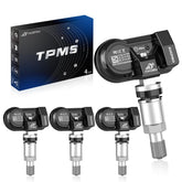 Augfiro front view packaging showing four TPMS sensors and box, clear identification benefit