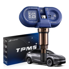 Augfiro front view of BLE TPMS sensor showing compact OE design and fit