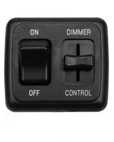 AUGREX front panel dimmer showing toggle and slider, clear control benefit