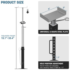 AUH close-up of the u-channel bracket showing secure fit and improved load distribution benefit