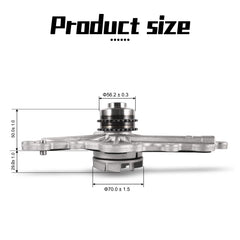 AULINK detailed view of bearing and unitized seal indicating leak prevention benefit