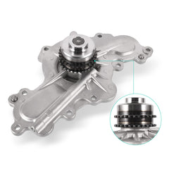 AULINK front view of water pump showing mounting points and fitment benefit