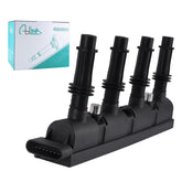 AULINK front view of four ignition coils showing fitment and finish benefits