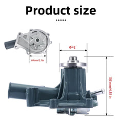 AULINK pump installed on engine, demonstrates correct fit and ease of replacement