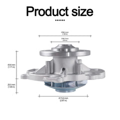 AULINK water pump bearing closeup illustrating hardened bearings for long life