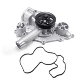 AULINK water pump front view showing complete assembly and fitment benefits