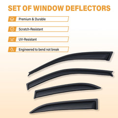 Aumivoron installed on front door showing open-window venting and rain protection benefit