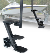Aupar front view assembled step shows stable boarding platform