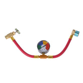 Aupoko assembled charge hose kit showing gauge and fittings for quick setup