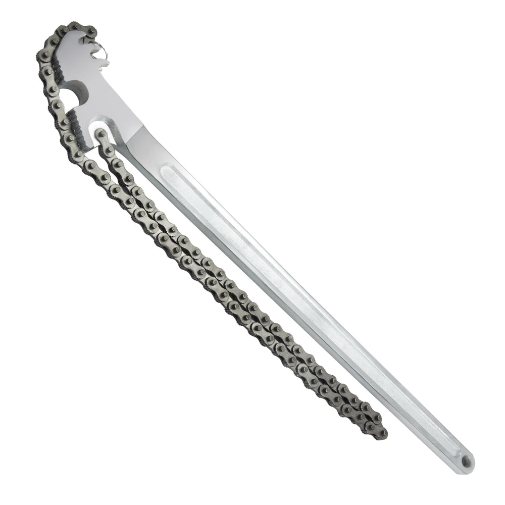 AUPREX front view of 24-inch chain wrench showing full tool and leverage