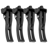 AUROLYNNE front view of four clamps showing ready-to-install hardware and durability