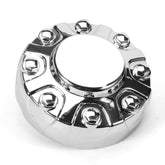 AUROLYNNE front view chrome center cap showing polished finish and factory look