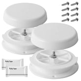 Aussio mushroom vent front view showing weatherproof cap and clean profile benefit