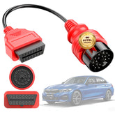 Autel front view of 20-pin to 16-pin adapter showing connector for easy scanning