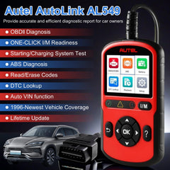 Autel AL549 displaying live-data stream for quick engine parameter checks
