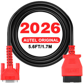 Autel front connector OBD2 showing plug and secure fit benefit