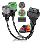 Autel adapter front view showing connectors and durable housing for reliable diagnostics