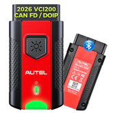 Autel MaxiVCI V200 front view showing compact housing and plug for easy install and mobility