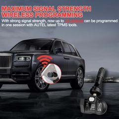 Autel MX mounted on wheel demonstrating strong signal access and secure fit on rim