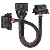 Autel front connector showing OBD2 plug and sturdy housing for reliable connection
