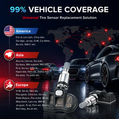 Autel MX-Sensor installed on wheel showing reliable fit and service benefit