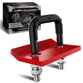 AUTMATCH front packaging showing hitch tightener kit and clear benefit of secure fit