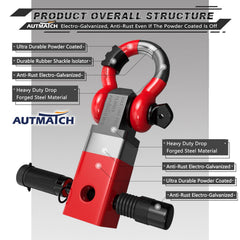 AUTMATCH galvanized and powder-coated finish detail resisting rust for long life