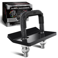 AUTMATCH front view of hitch tightener showing compact forged steel construction for secure towing