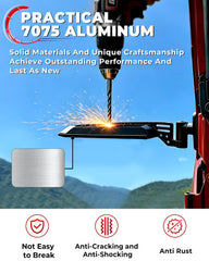 Auto Buero close-up of 7075 aluminum finish for rust resistance