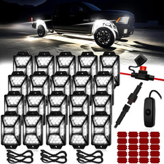 Auto Buero front packaging showing full 20 pod kit and harness, highlights completeness and value
