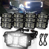 Auto Buero front view showing all 12 pods and connectors for complete kit benefit