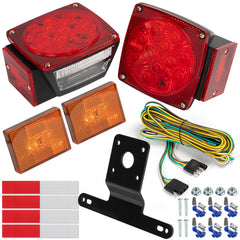 AUTO-GEKKO front combo tail light showing lens and improved nighttime visibility