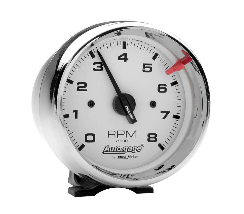AUTO METER 2304 front face clear white dial for fast RPM reading