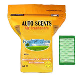 Auto Scents front packaging showing 60 pads and clean scent benefit