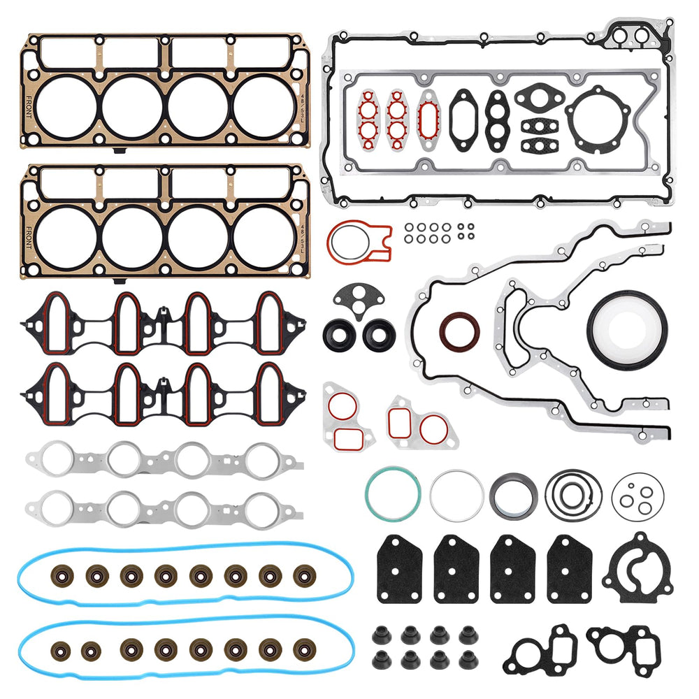 AUTOBABA front packaging showing full gasket kit and fitment benefits