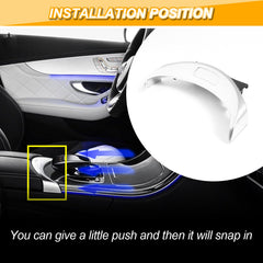 AUTOBABA installed in Mercedes center console demonstrating secure snap fit
