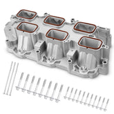 AUTOBABA lower intake manifold front view showing fitment and durability benefits