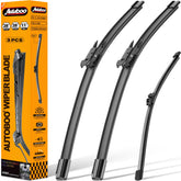 AUTOBOO front blade packaging showing product and vehicle fit benefits