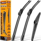 AUTOBOO front packaging showing full wiper set and fitment clarity