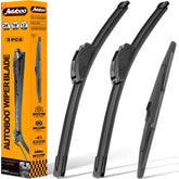 AUTOBOO packaging front showing complete 3‑blade kit and quick fit benefit