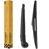 AUTOBOO rear wiper arm front view showing fit and alignment benefit