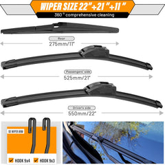 AUTOBOO right 21-inch blade detail highlighting even pressure contact