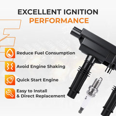 Autoexact ignition coil connector close-up, easy plug-in installation benefit