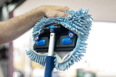 Autofiber rotating locking head close-up protecting paint while cleaning