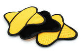 Autofiber Scrub Ninja Star front view showing ergonomic finger holes and star shape for improved control
